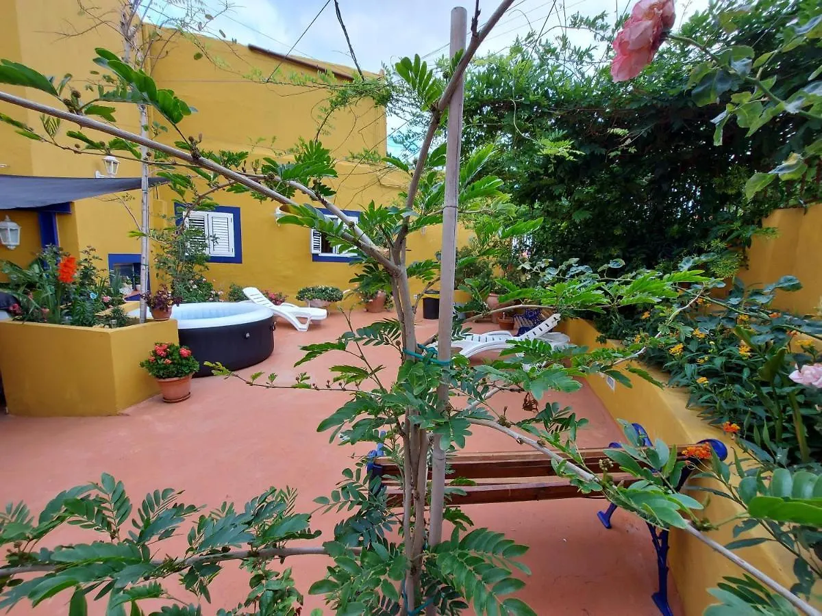 בית נופש לאס פאלמס דה גראן קנאריה Casa Maestro Lelo - Acogedora Casa Rural Canaria Con Patios Y Jardines De Flores